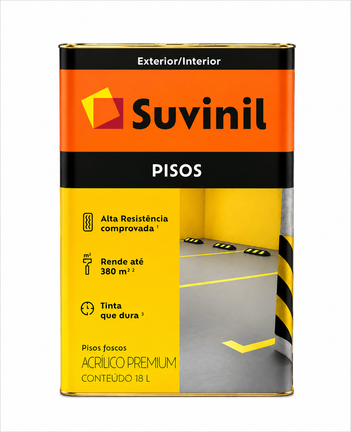 Tinta Acrílica Pisos Fosca Premium Cinza 18 L — Suvinil